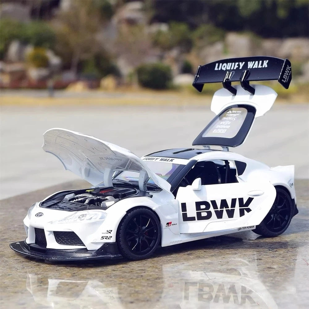 [TOY] 1:22 Toyota 2019 Supra A90 LBWK White Model Car Die-Cast