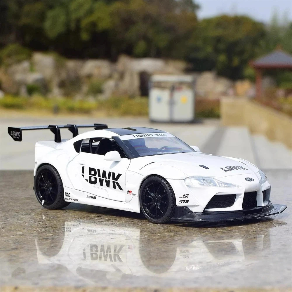 [TOY] 1:22 Toyota 2019 Supra A90 LBWK White Model Car Die-Cast