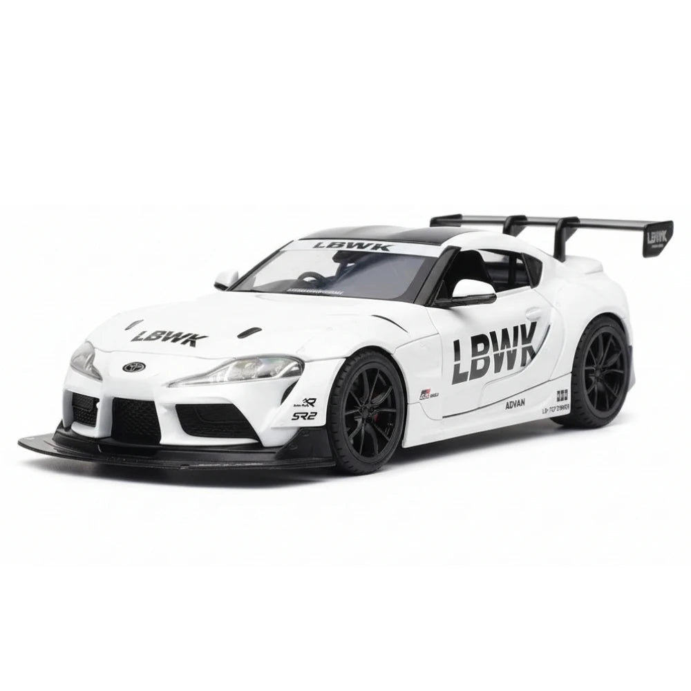 [TOY] 1:22 Toyota 2019 Supra A90 LBWK White Model Car Die-Cast