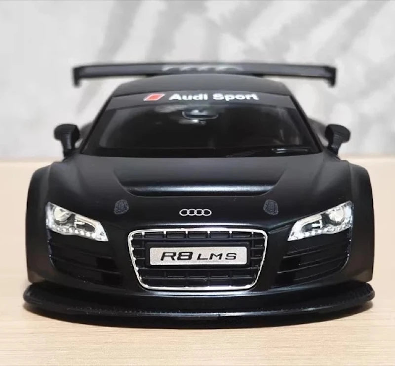 [TOY] 1:24 Audi 2008 R8 LMS GT3 Black Model Car Die-Cast
