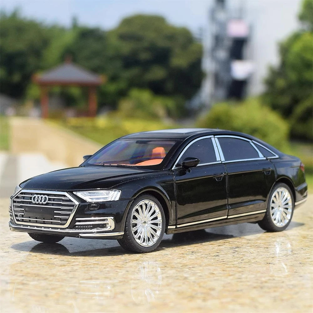 [TOY] 1:24 Audi 2017 A8 Black Model Car Die-Cast