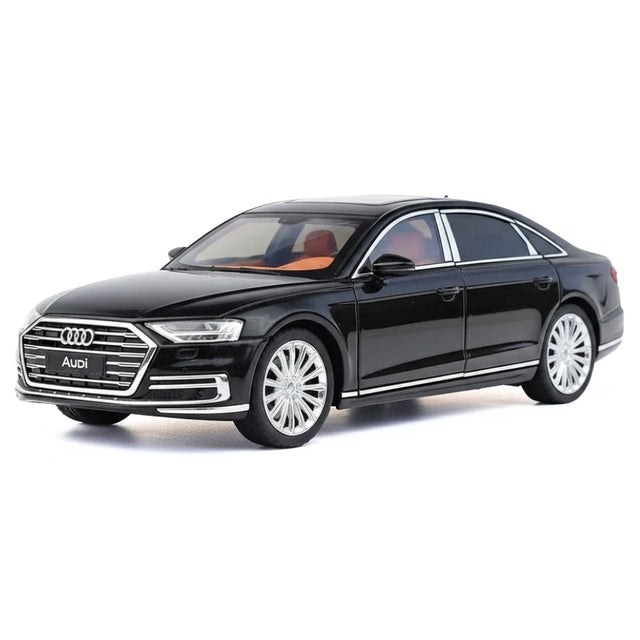 [TOY] 1:24 Audi 2017 A8 Black Model Car Die-Cast