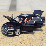 [TOY] 1:24 Audi 2017 A8 Black Model Car Die-Cast