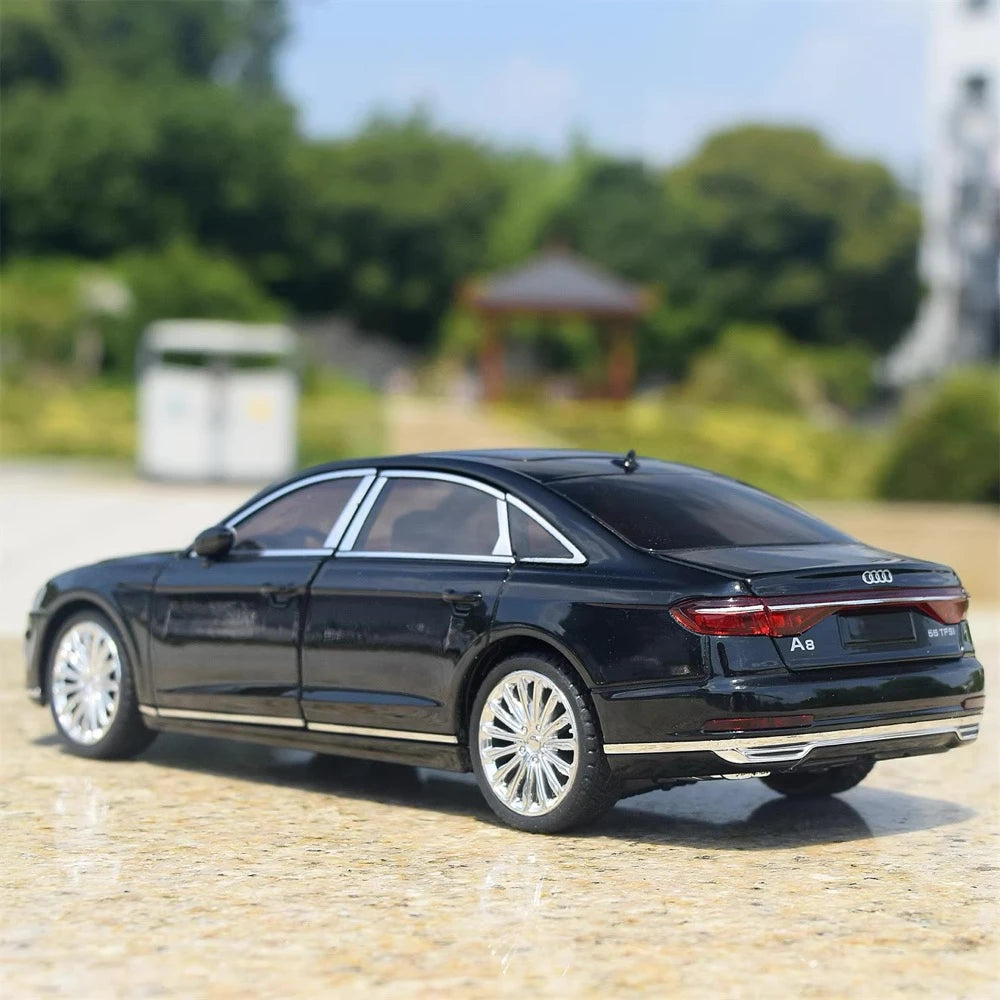 [TOY] 1:24 Audi 2017 A8 Black Model Car Die-Cast
