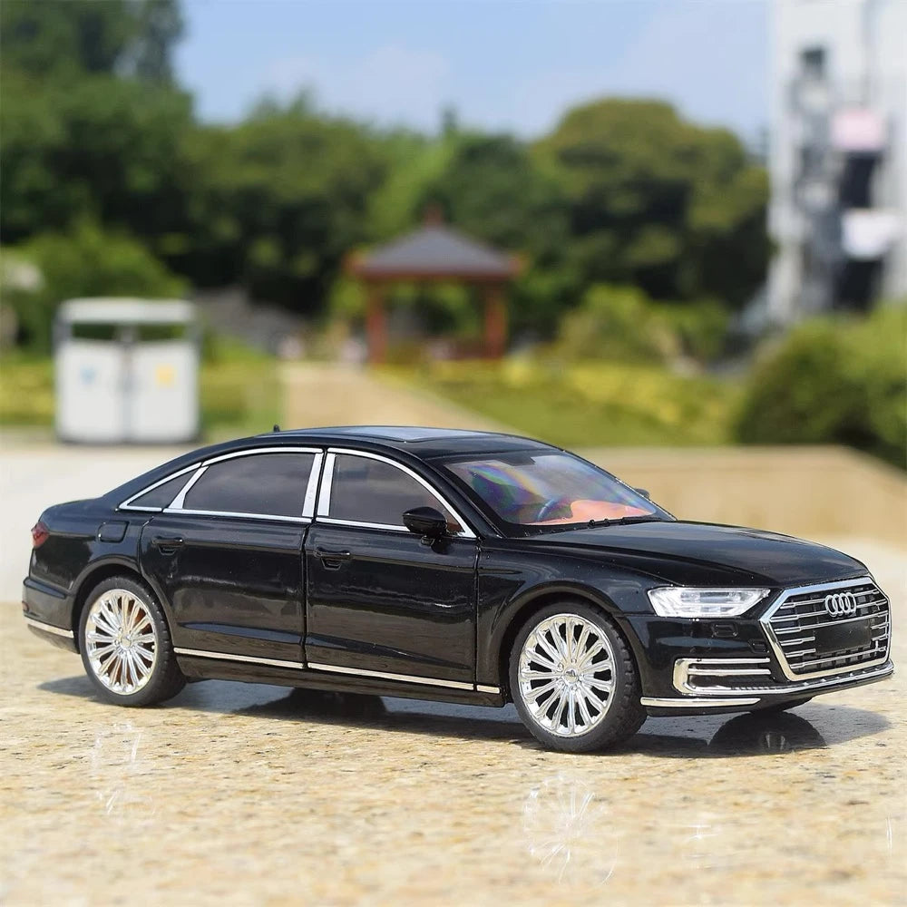 [TOY] 1:24 Audi 2017 A8 Black Model Car Die-Cast