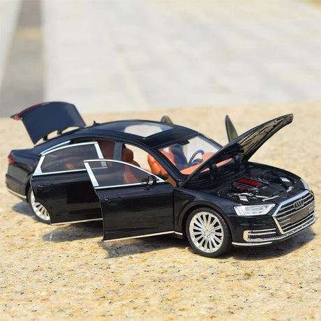 [TOY] 1:24 Audi 2017 A8 nero modellino di auto Die-Cast