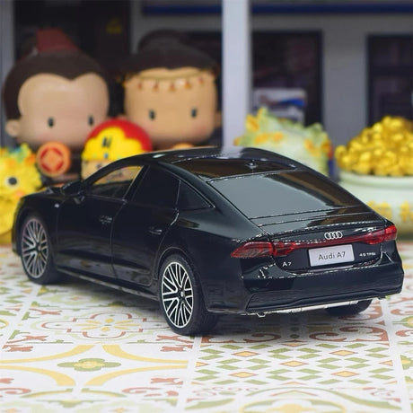 [TOY] 1:24 Audi 2018 A7 Black Model Car Die-Cast