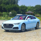 [TOY] 1:24 Audi 2018 A7 Blue Model Car Die-Cast