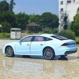 [TOY] 1:24 Audi 2018 A7 Blue Model Car Die-Cast