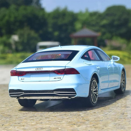 [TOY] 1:24 Audi 2018 A7 Blue Model Car Die-Cast