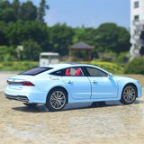 [TOY] 1:24 Audi 2018 A7 Blue Model Car Die-Cast