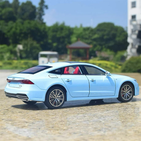 [TOY] 1:24 Audi 2018 A7 Blue Model Car Die-Cast