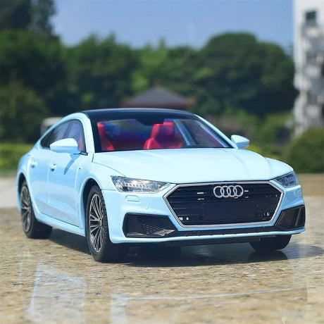 [TOY] 1:24 Audi 2018 A7 Blue Model Car Die-Cast