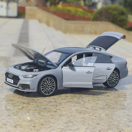 [TOY] 1:24 Audi 2018 A7 Gray Model Car Die-Cast