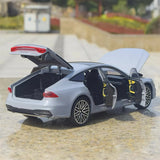 [TOY] 1:24 Audi 2018 A7 Gray Model Car Die-Cast