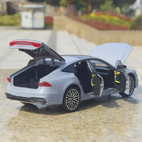 [TOY] 1:24 Audi 2018 A7 Gray Model Car Die-Cast