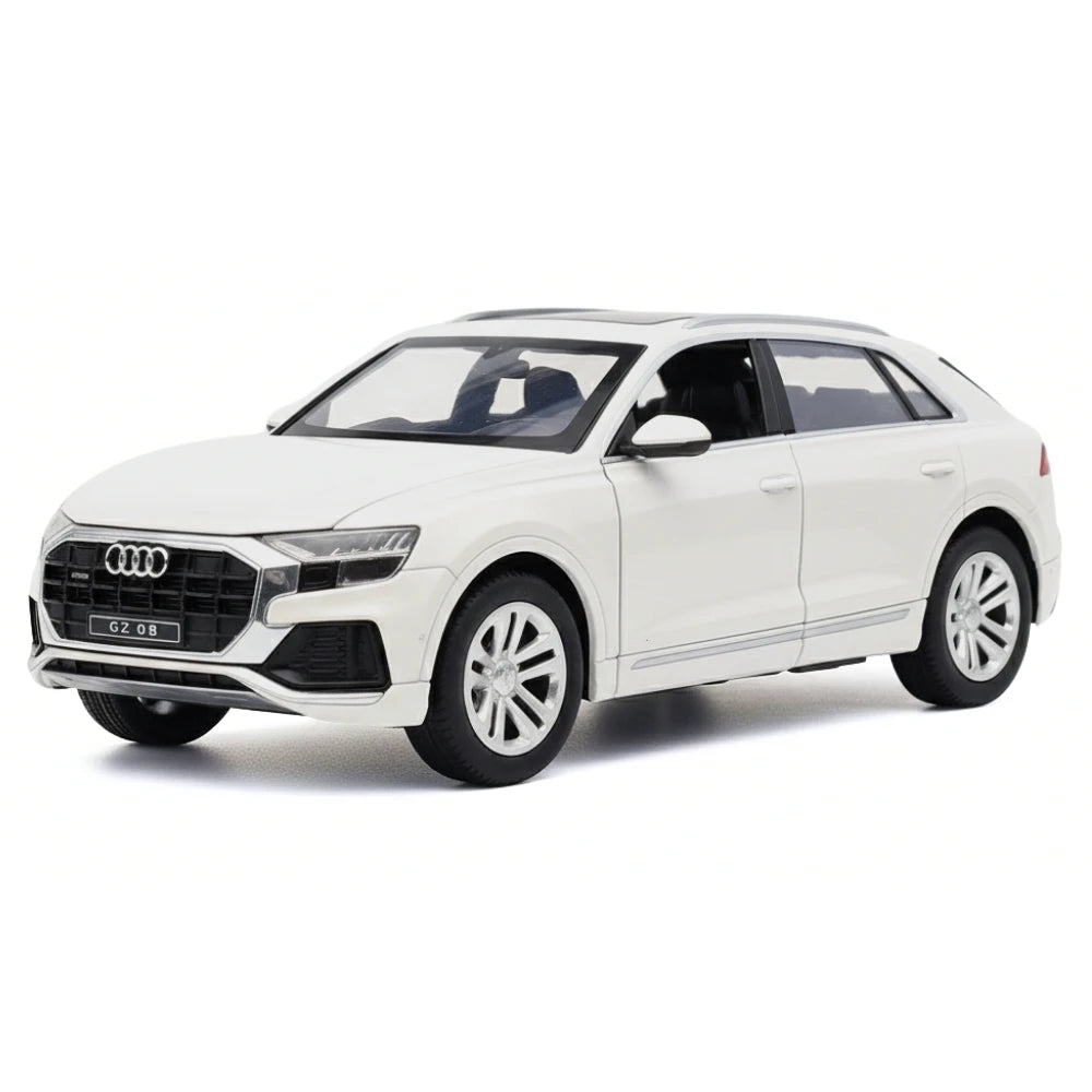 [TOY] 1:24 Audi 2018 Q8 blanc voiture miniature Die-Cast