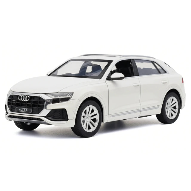 [TOY] 1:24 Audi 2018 Q8 blanc voiture miniature Die-Cast