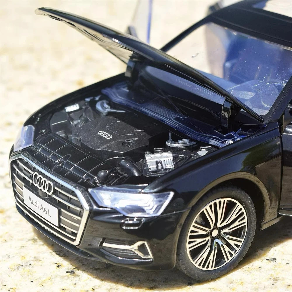 [TOY] 1:24 Audi 2019 A6 L Black Model Car Die-Cast