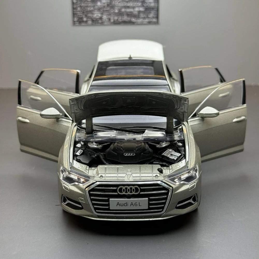 Audi 2019 A6 L Gray 1:24 – Valuvalettu näyttömalli