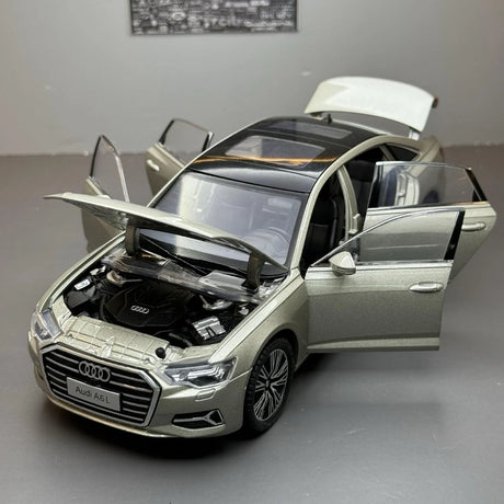 [TOY] 1:24 Audi 2019 A6 L Gray Model Car Die-Cast
