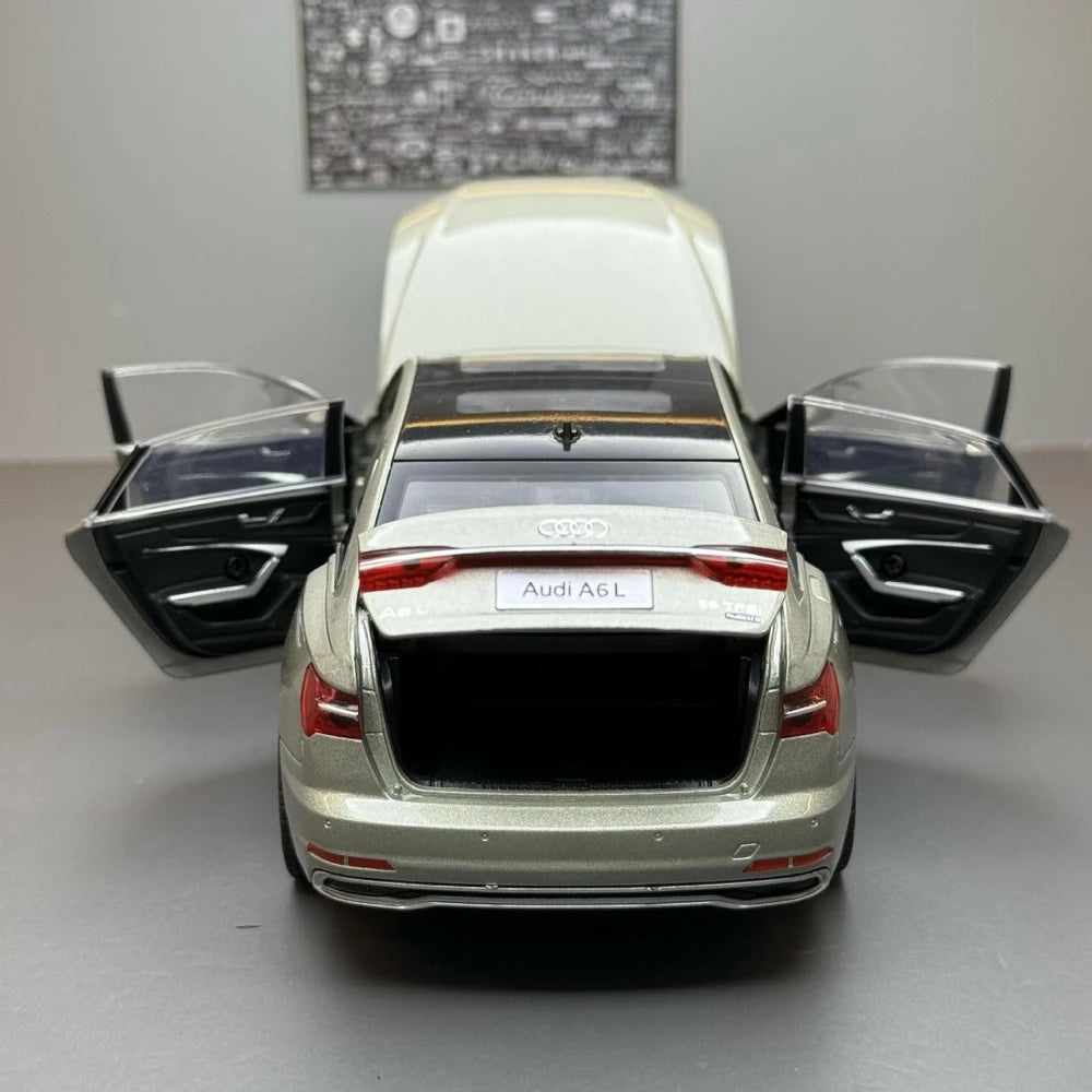Audi 2019 A6 L Gray 1:24 – Valuvalettu näyttömalli
