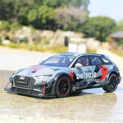 [TOY] 1:24 Audi 2019 RS6 Betsafe C8 Gray Model Car Die-Cast