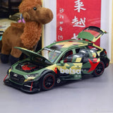 Audi 2019 RS6 Betsafe C8 Green 1:24 – Valuvalettu näyttömalli