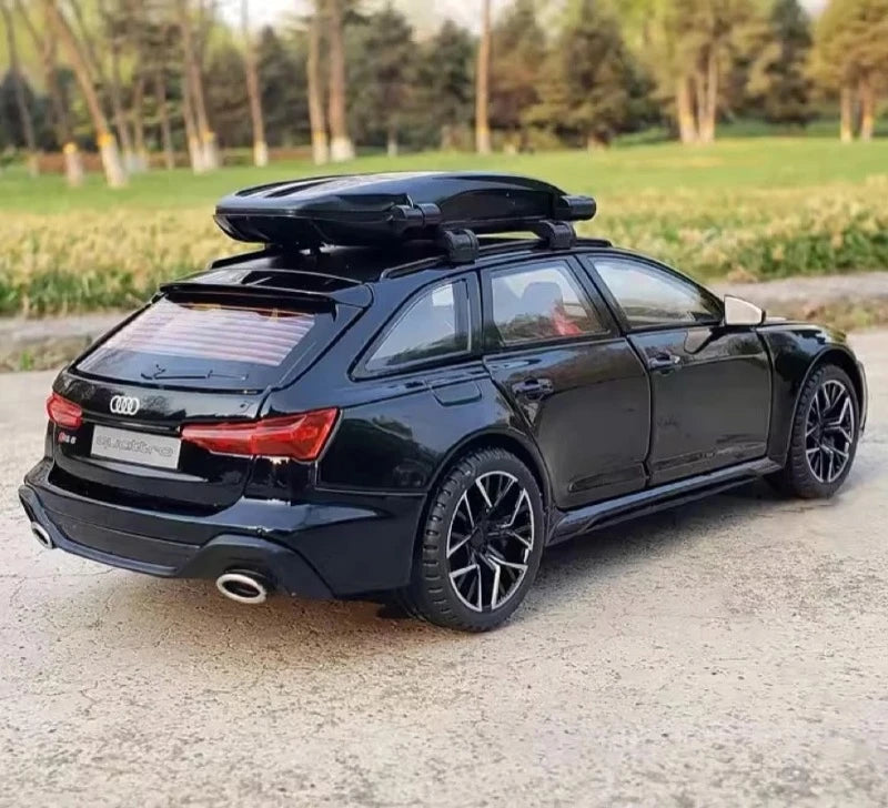 [TOY] 1:24 Audi 2019 RS6 C8 svart modellbil Die-Cast