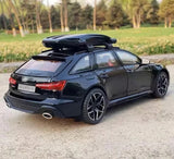 [TOY] 1:24 Audi 2019 RS6 C8 svart modellbil Die-Cast