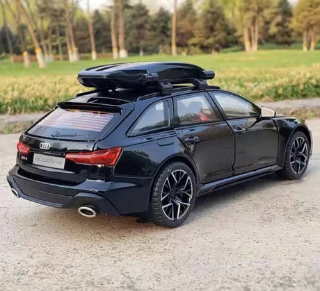 [TOY] 1:24 Audi 2019 RS6 C8 musta pienoismalli Die-Cast