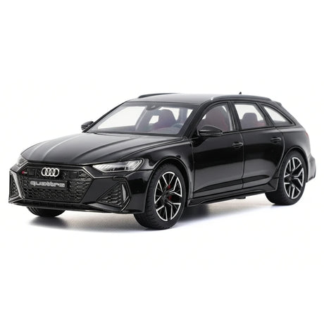 [TOY] 1:24 Audi 2019 RS6 C8 musta pienoismalli Die-Cast