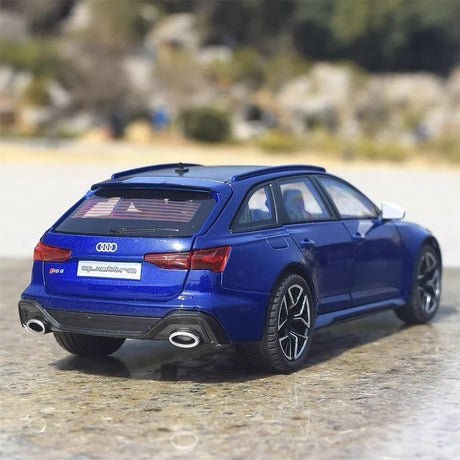 [TOY] 1:24 Audi 2019 RS6 C8 Blue Model Car Die-Cast