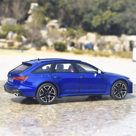 [TOY] 1:24 Audi 2019 RS6 C8 Blue Model Car Die-Cast
