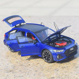 [TOY] 1:24 Audi 2019 RS6 C8 Blue Model Car Die-Cast