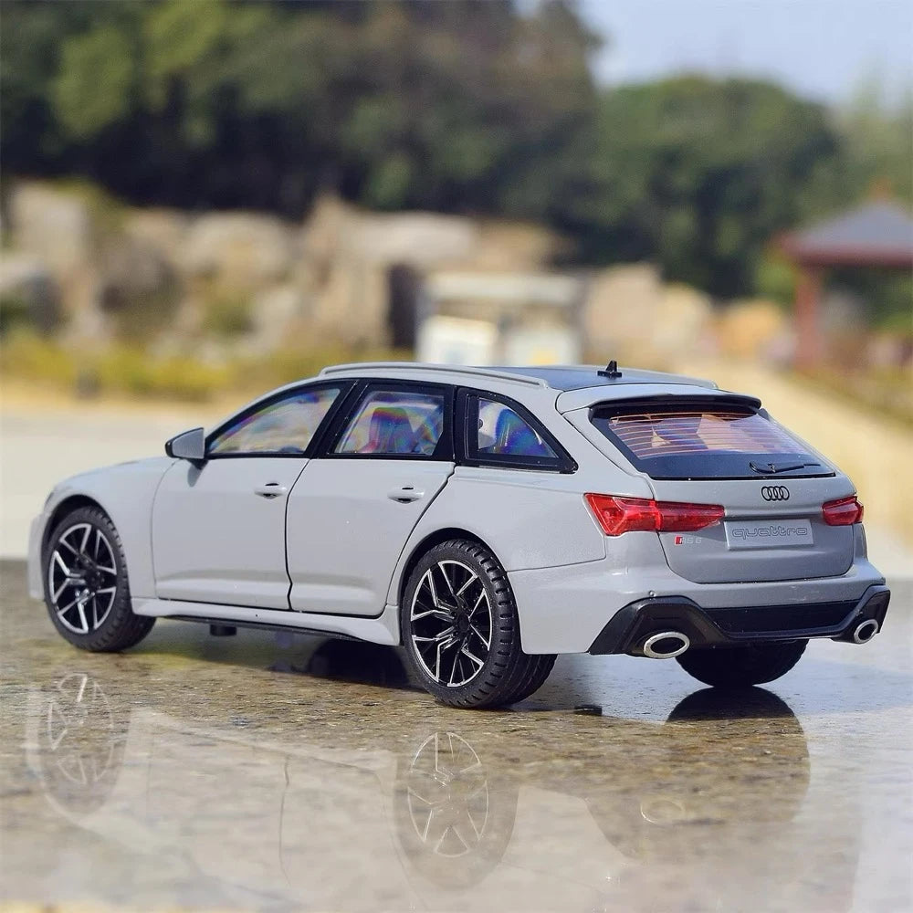 [TOY] 1:24 Audi 2019 RS6 C8 gris voiture miniature Die-Cast