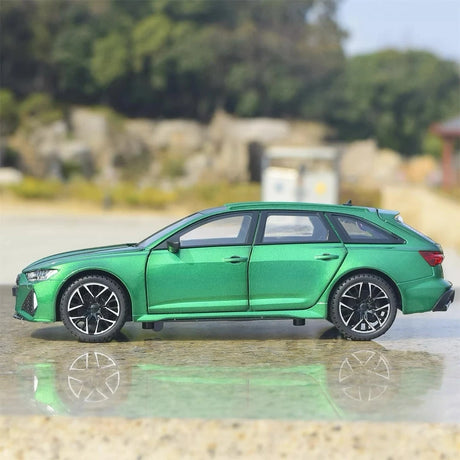 [TOY] 1:24 Audi 2019 RS6 C8 Green Model Car Die-Cast