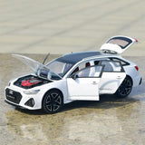 [TOY] 1:24 Audi 2019 RS6 C8 White Model Car Die-Cast