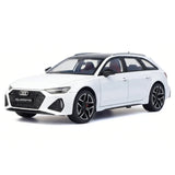 [TOY] 1:24 Audi 2019 RS6 C8 White Model Car Die-Cast