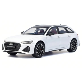 [TOY] 1:24 Audi 2019 RS6 C8 White Model Car Die-Cast