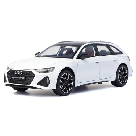 [TOY] 1:24 Audi 2019 RS6 C8 White Model Car Die-Cast