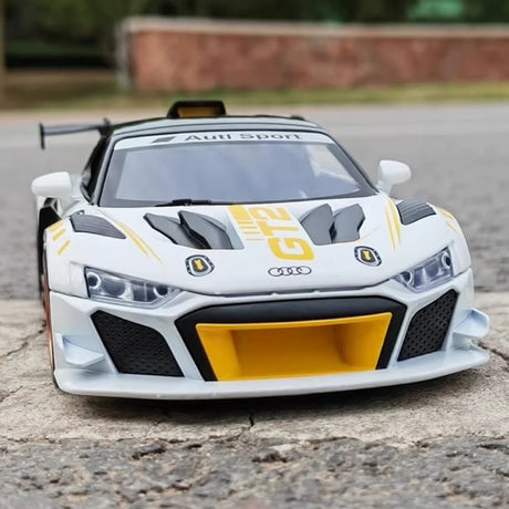 [TOY] 1:24 Audi 2020 R8 LMS GT2 White Model Car Die-Cast
