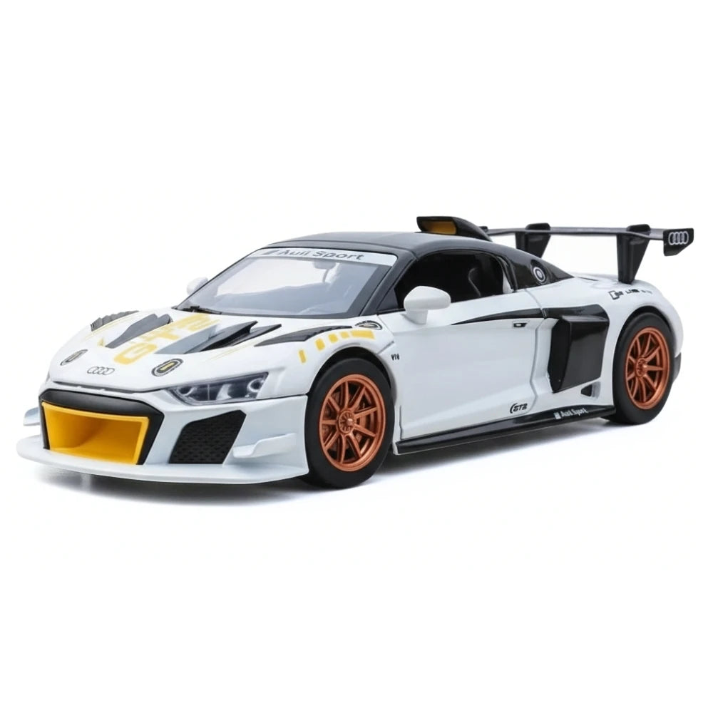 [TOY] 1:24 Audi 2020 R8 LMS GT2 ホワイト モデルカー Die-Cast