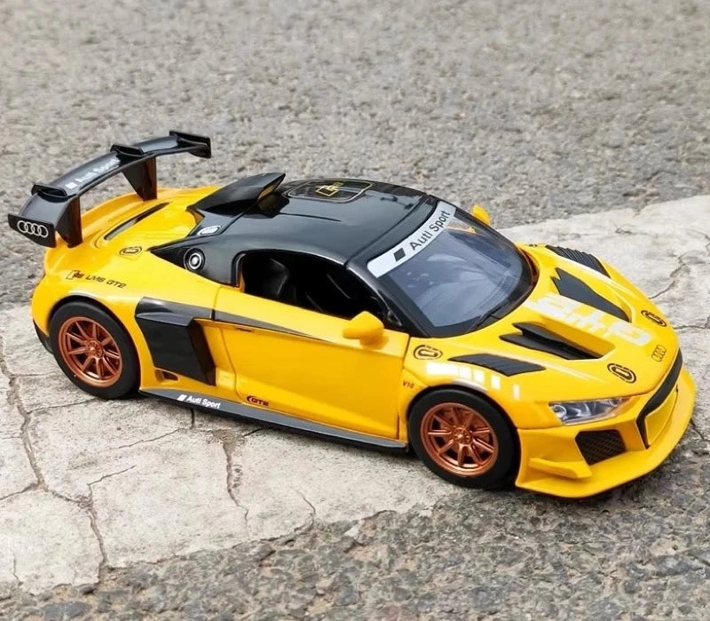 [TOY] 1:24 Audi 2020 R8 LMS GT2 イエロー モデルカー Die-Cast
