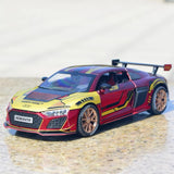 [TOY] 1:24 Audi 2021 R8 LMS GT3 Iron Man Model Car Die-Cast