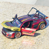 [TOY] 1:24 Audi 2021 R8 LMS GT3 Iron Man Model Car Die-Cast