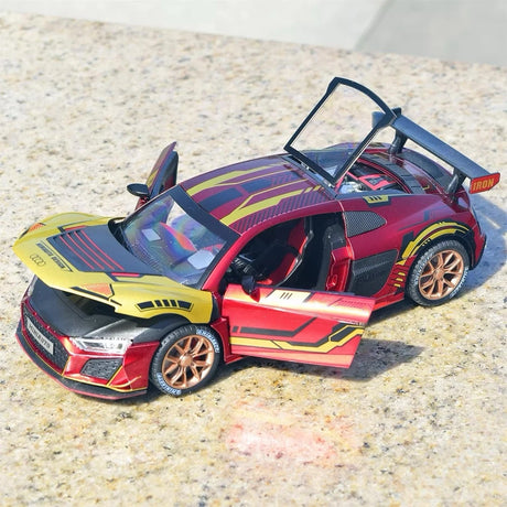 [TOY] 1:24 Audi 2021 R8 LMS GT3 Iron Man pienoismalli Die-Cast