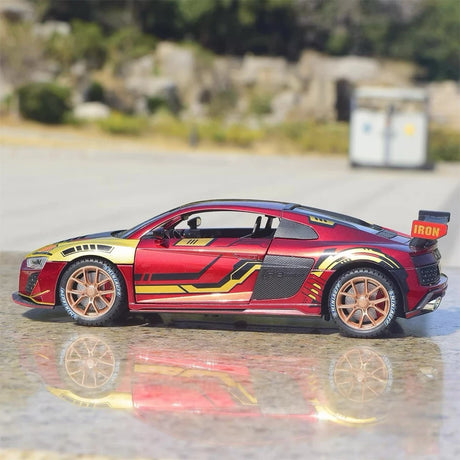 [TOY] 1:24 Audi 2021 R8 LMS GT3 Iron Man pienoismalli Die-Cast