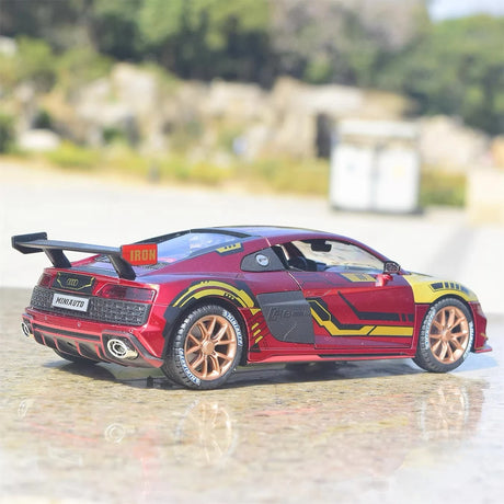 [TOY] 1:24 Audi 2021 R8 LMS GT3 Iron Man pienoismalli Die-Cast