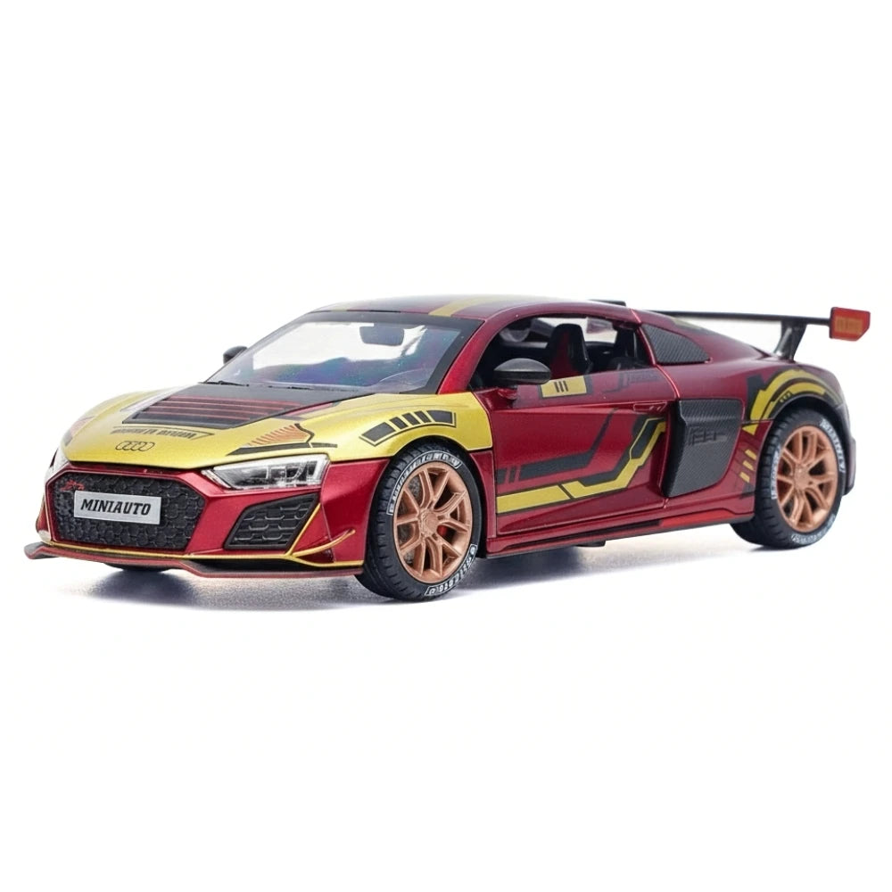 [TOY] 1:24 Audi 2021 R8 LMS GT3 Iron Man pienoismalli Die-Cast